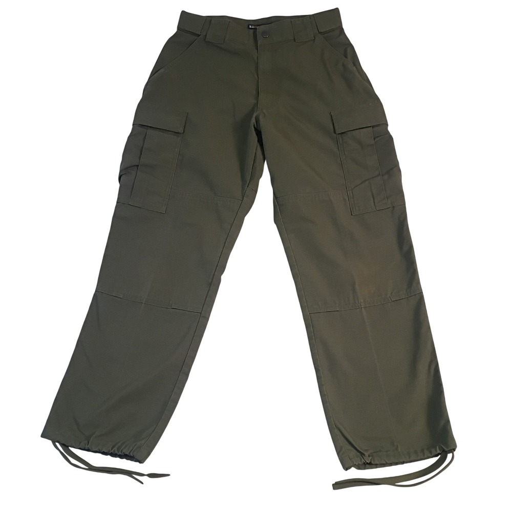 5.11 Tactical Series Mens Cargo Pants Olive Green Ripstop TDU Medium Short